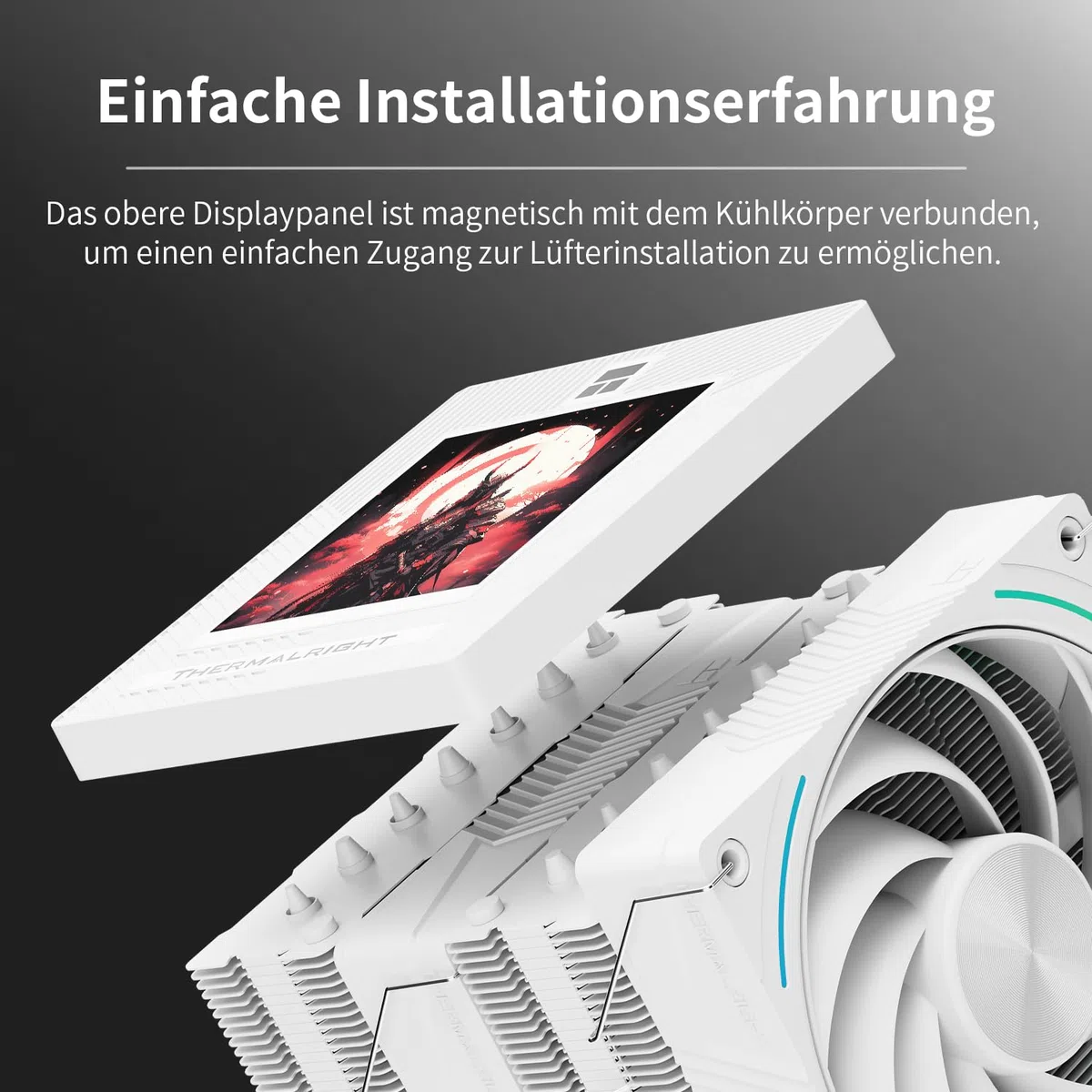 Thermalright Phantom Spirit 120 Vision Snow Chłodnica do procesora PC, 7 rurek cieplnych, magnetyczny ekran 3,95" z rozdzielczością 480 x 480, dla AM4/AM5 i Intel LGA1700/1851/115x