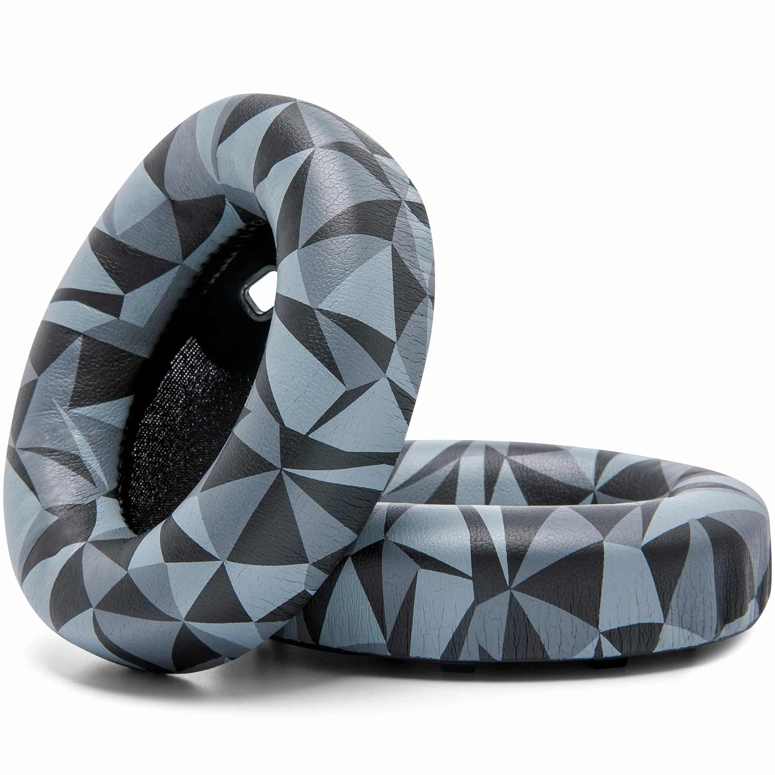 WC Wicked Cushions Extra Thick Earpads for Sony WH1000XM4 Headphones - miękkie poduszki ze skóry poliuretanowej, luksusowa pianka izolująca hałas, dodatkowa grubość bez wyłączania czujnika włączenia/wyłączenia | Geo Grey