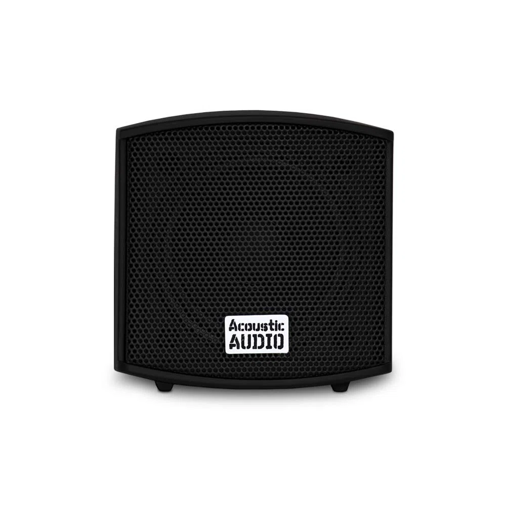 Acoustic Audio AA321B Mountable Indoor Speakers 400 Watts Black Bookshelf Pair