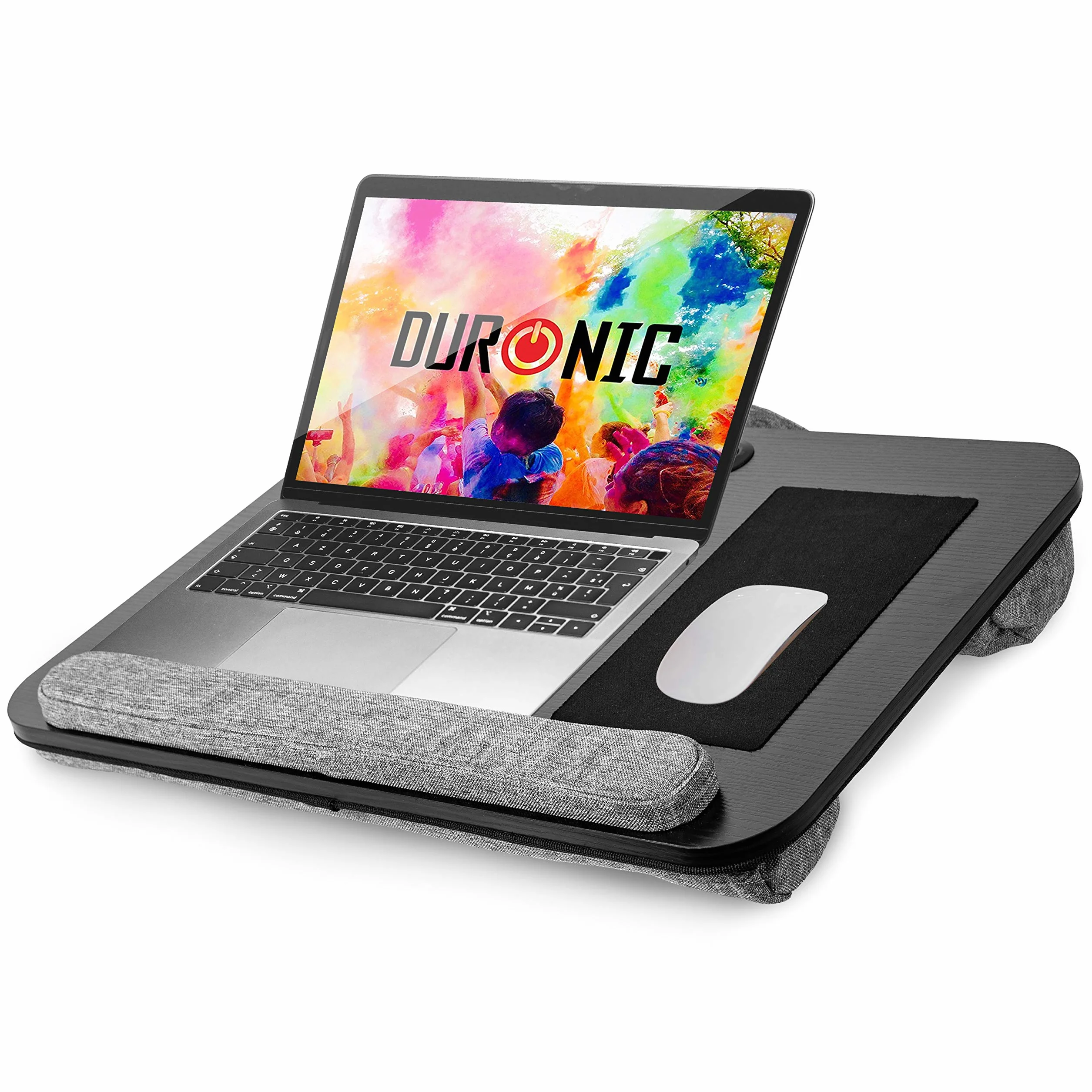 Duronic DML433 Podkładka pod laptopa z poduszką na kolana, podkładka pod myszkę, podstawka pod nadgarstek, mobilny stolik pod laptopa