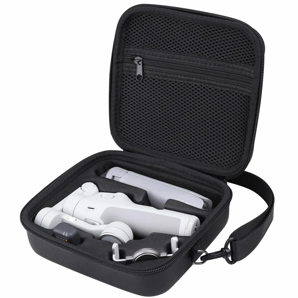 Etui przenośne do Osmo Mobile 7P, przenośna torba do przechowywania DJI Osmo Mobile 7 / 7P, stabilizator żyroskopowy, torba ochronna z paskiem na ramię, antywstrząsowa, organizer z akcesoriami, Czarny