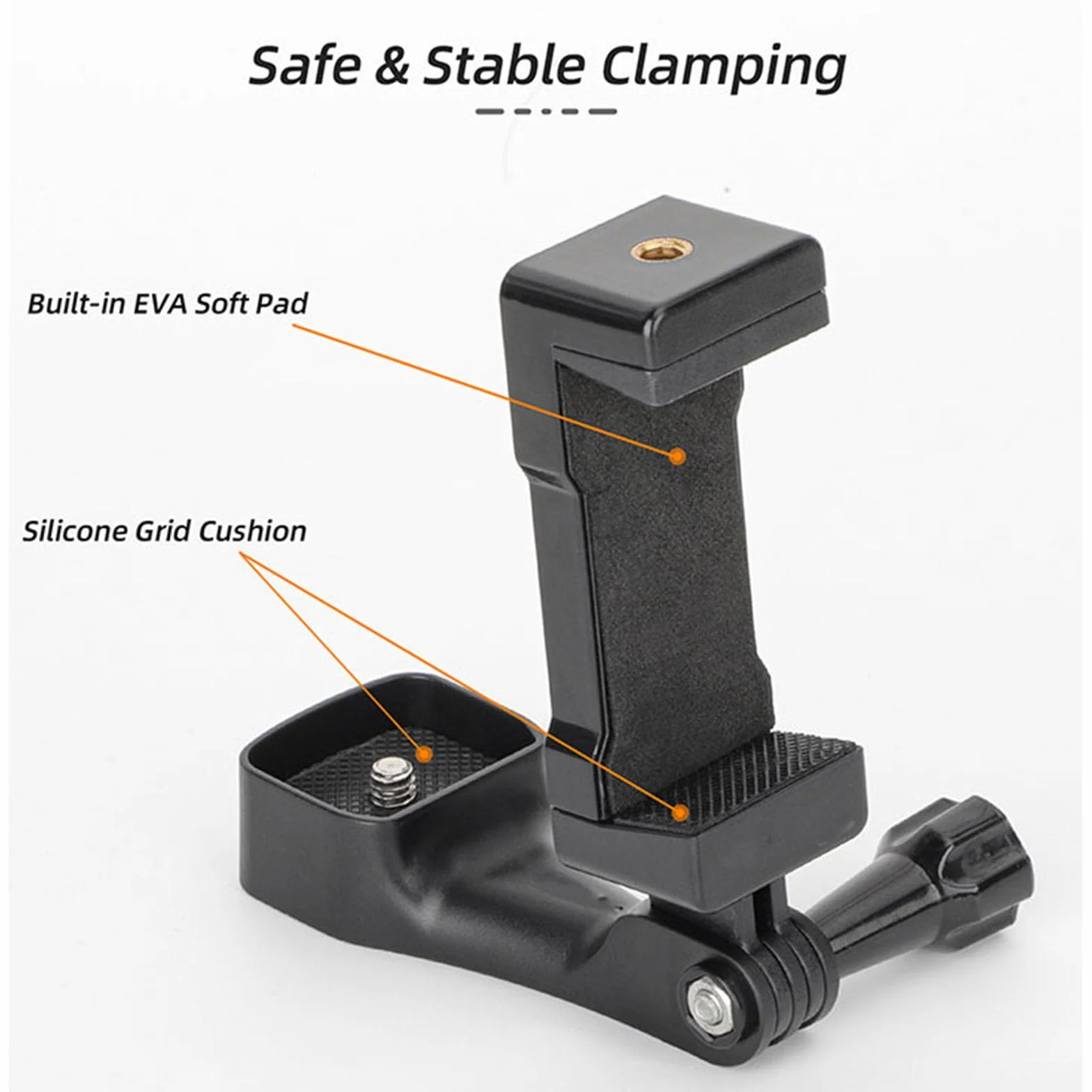Aluminiowy uchwyt z klipem na telefon do DJI OSMO Pocket 3, adapter 1/4 cala