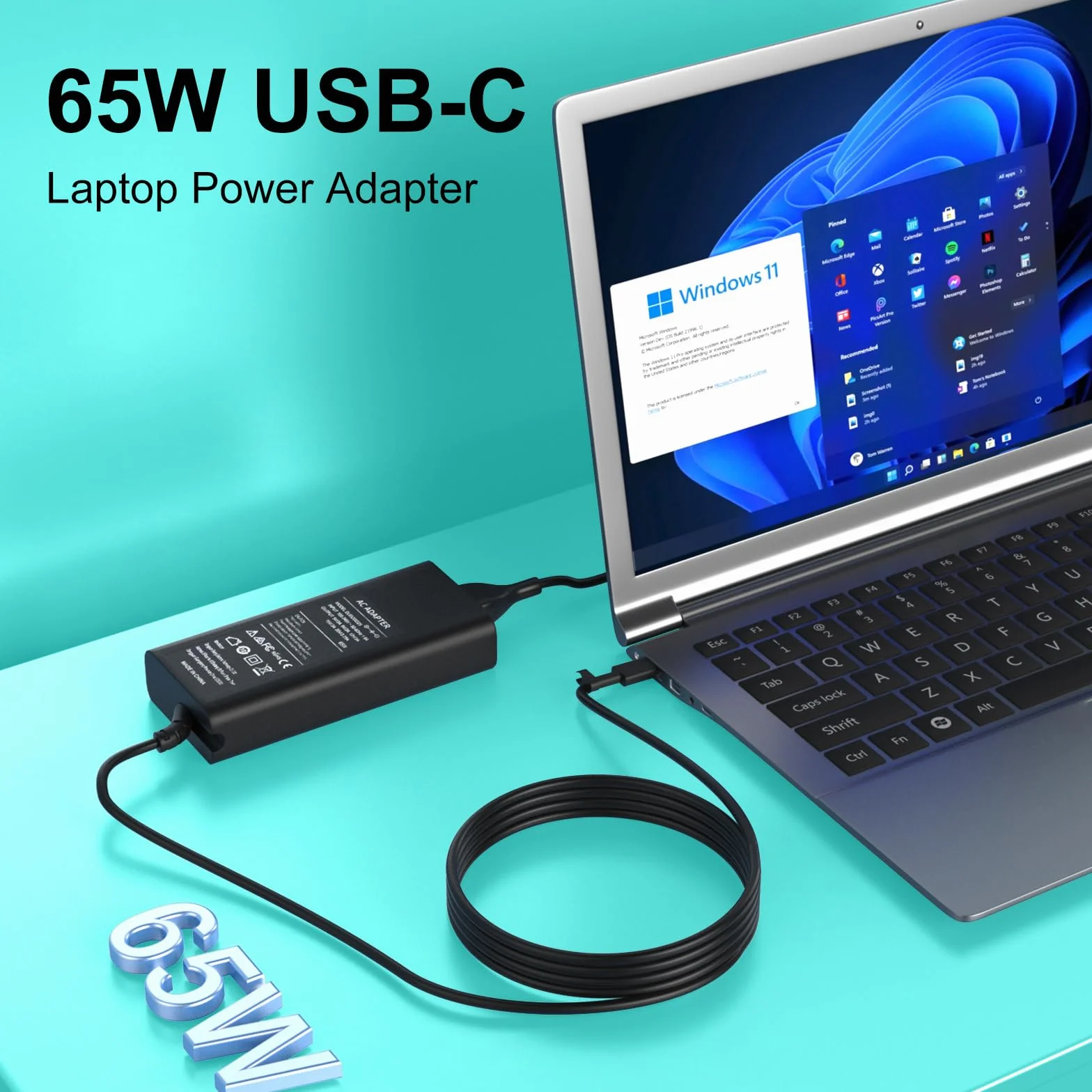 Ładowarka do laptopa 65W USB C zamiennik Dell Chromebook 11 3100 5190 Latitude 11 5179 5175 5285