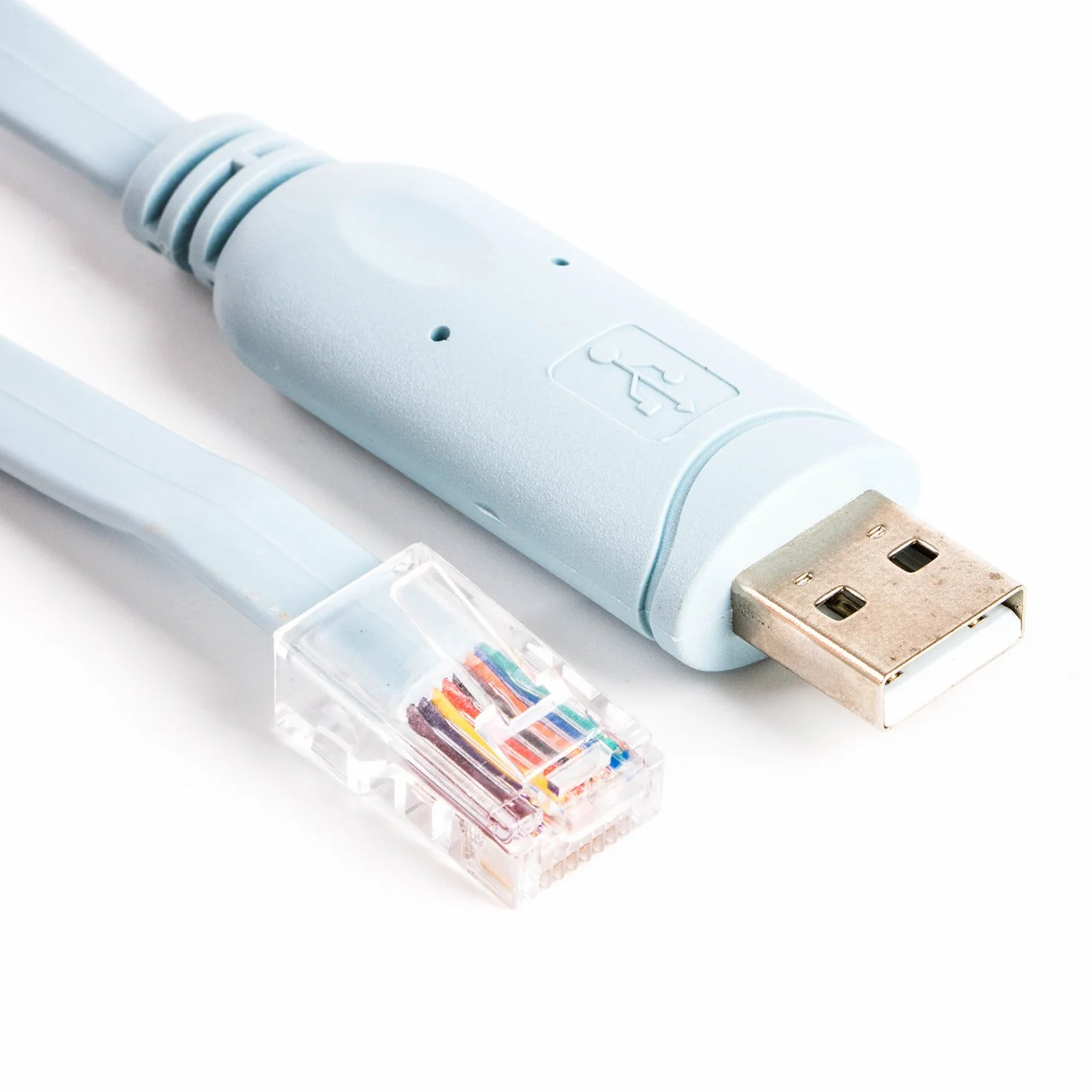 FTDI USB RS232 szeregowy port COM do męskiego kabla konsoli RJ45 kabel rollover do routerów Cisco (12FT)