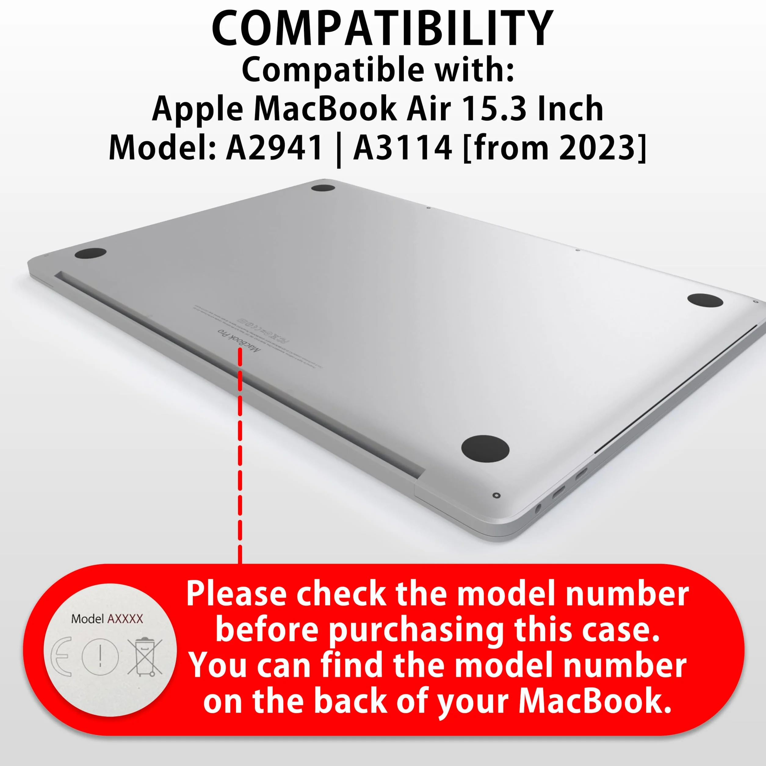 MyGadget Folia [przezroczysta] kompatybilna z Apple MacBook Air 15,3 cala [ model A2941-2023 M2 | A3114-2024 M3 ] ochrona wyświetlacza - folia ochronna na ekran - przezroczysta
