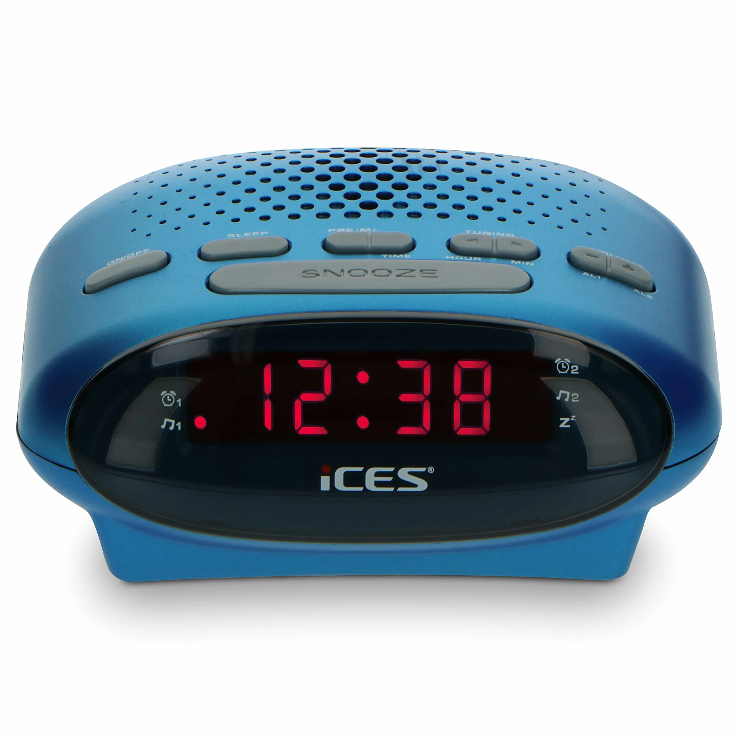 Lenco Icr-210 Radiobudzik, Niebieski, S