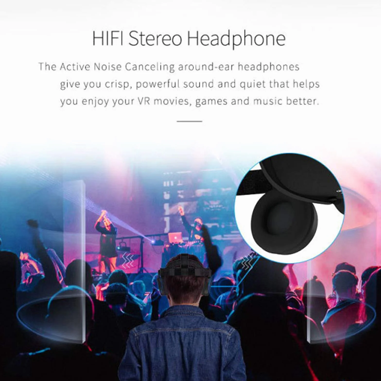 Zestaw słuchawkowy VR, gogle wirtualnej rzeczywistości 3D z pilotem Bluetooth, pole widzenia 120 stopni, wbudowane regulowane słuchawki, kompatybilne z iPhone'em i systemem Android, 4,7-6,2"