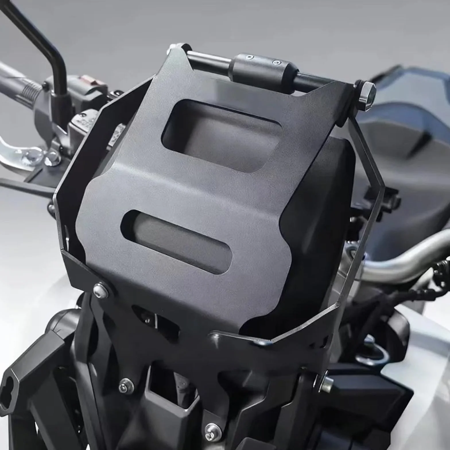 Uchwyt do nawigacji GPS Uchwyt na nawigację motocyklową, czarne części, uchwyt na nawigację GPS, pasuje do Hondy XADV 750 2021-(Silver)