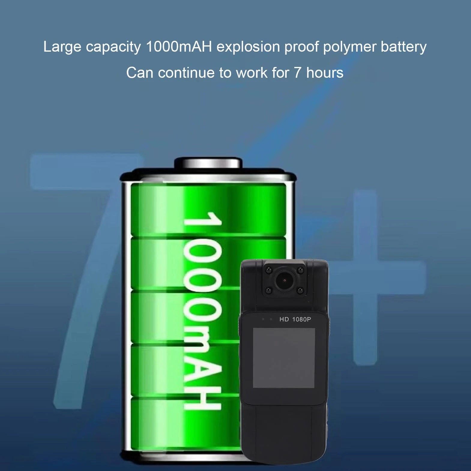 Kamera na Ciele 128 GB z Noktowizorem, Obrotowa Mini Rejestrator Policyjny