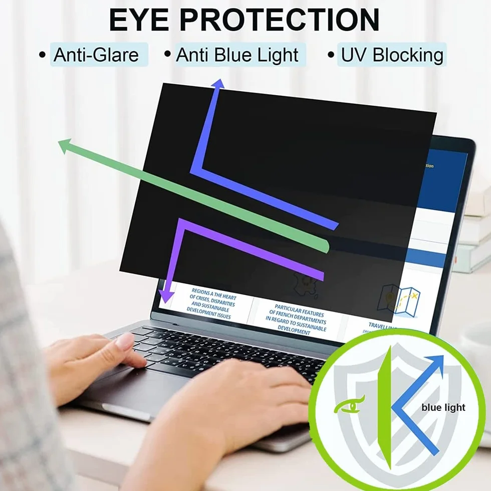 Filtr prywatyzujący do notebooków Ekran 15,6 cala 16:9 — ochrona ekranu do laptopów