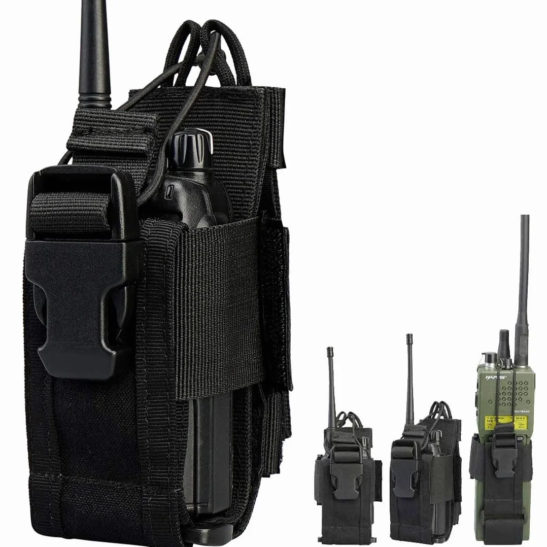 Taktyczna kabura radiowa, MOLLE torba na radio, uniwersalny regulowany uchwyt na krótkofalówkę, wojskowy uchwyt na radio, torba na radio policyjne do radia dwukierunkowego GPS