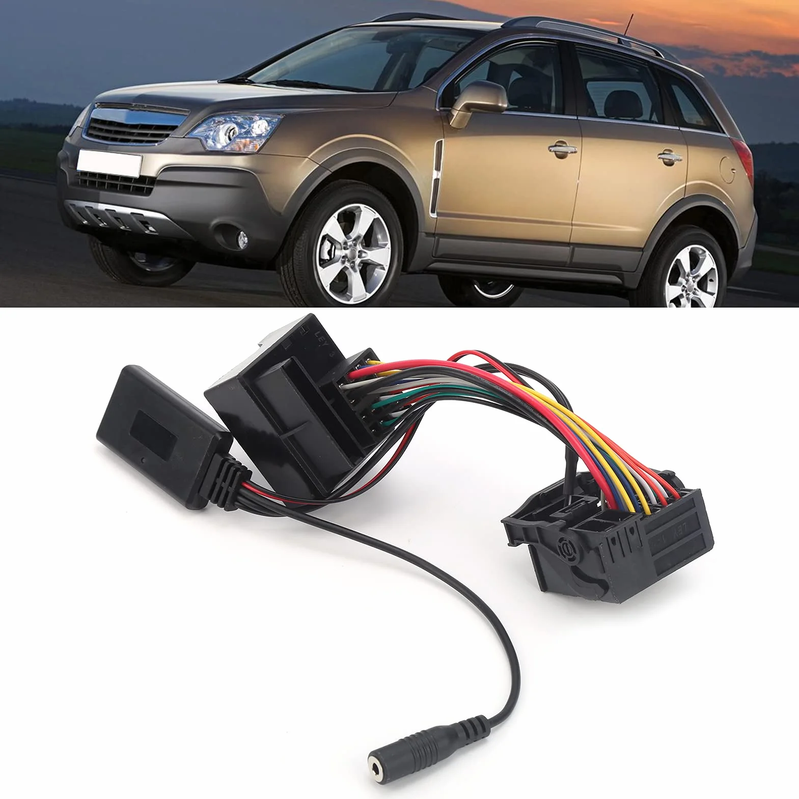 12Pin Bluetooth 5.0 AUX Adapter Audio z Mikrofonem 59.1in Kabel Pasuje do Opla CD30 CDC40 CD70 Samochodowy Adapter Audio