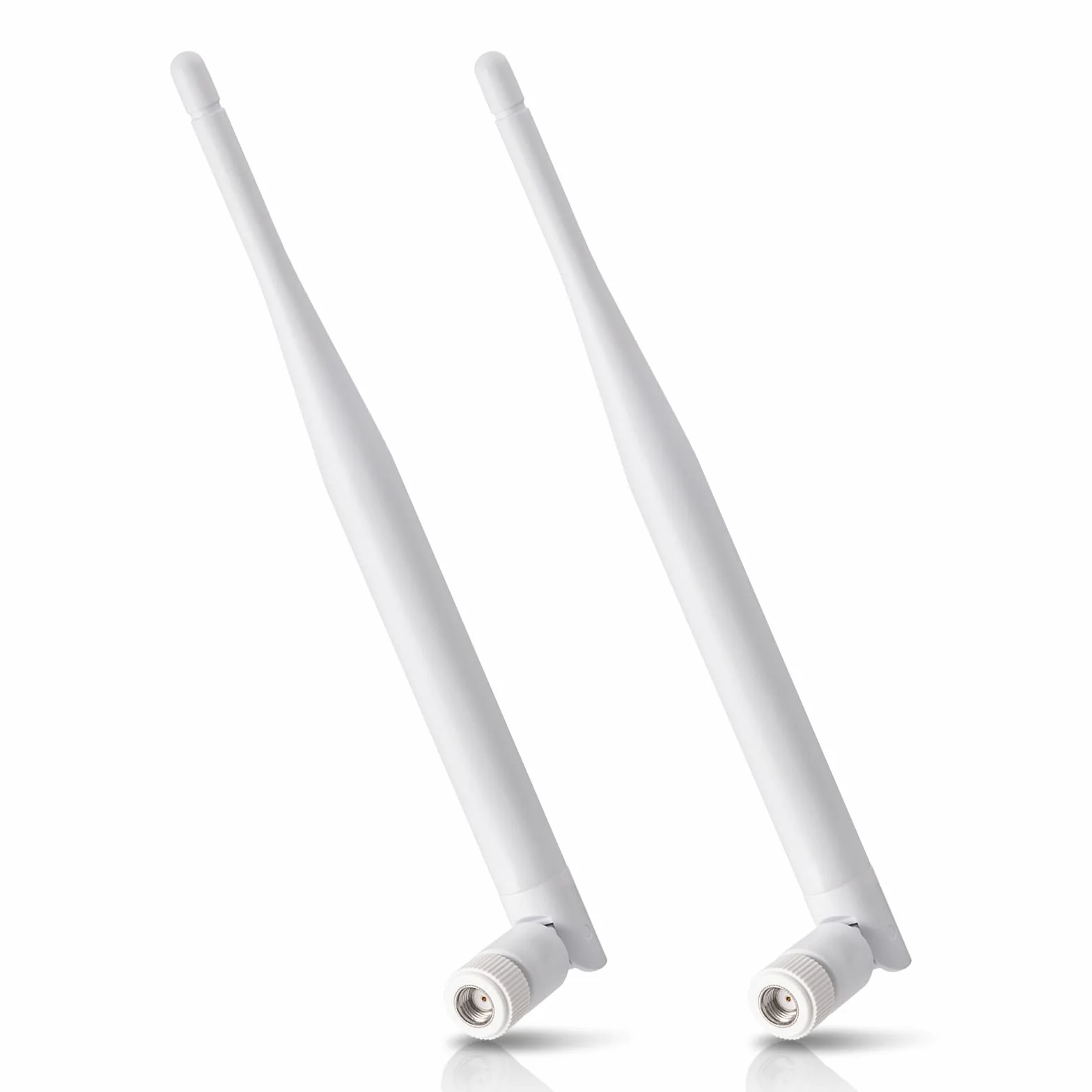 Eightwood Antena WiFi 2,4 G/5,8 G Dual Band (2 szt.) RPSMA do Kamery Bezpieczeństwa, Bezprzewodowego AV Audio Video Odbiornika, HDMI Extendera, Routera Sieciowego, Bramy IoT, WiFi AP, Modemu, Hotspota
