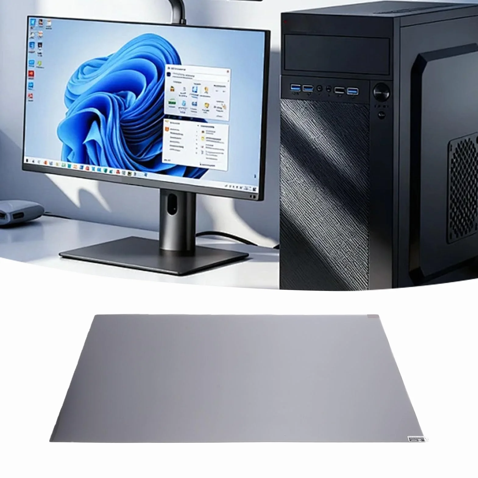 XUMIUZIY Ekran Prywatyzujący z Filtrem Prywatyzującym, 24-calowy Monitor 16:9 z warstwą transmisyjną AR Super HD, do 24-calowych Monitorów Stacjonarnych