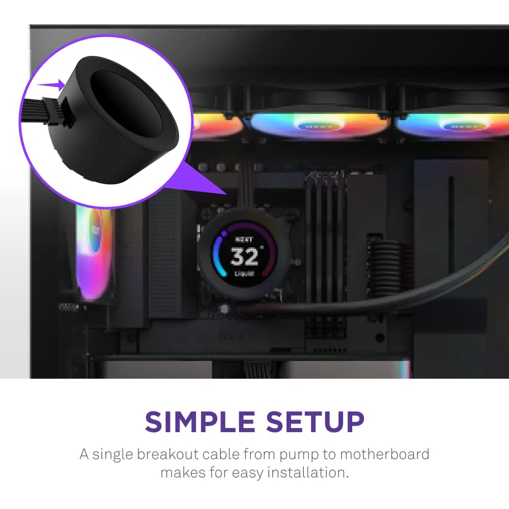 NZXT Kraken Elite 360 RGB - Chłodzenie AIO CPU 360mm, LCD - Czarny | Premium chłodzenie AIO RGB 360mm z konfigurowalnym LCD 2,36 cala i wentylatorami RGB Core. Flagowe chłodzenie, kontrola CAM.
