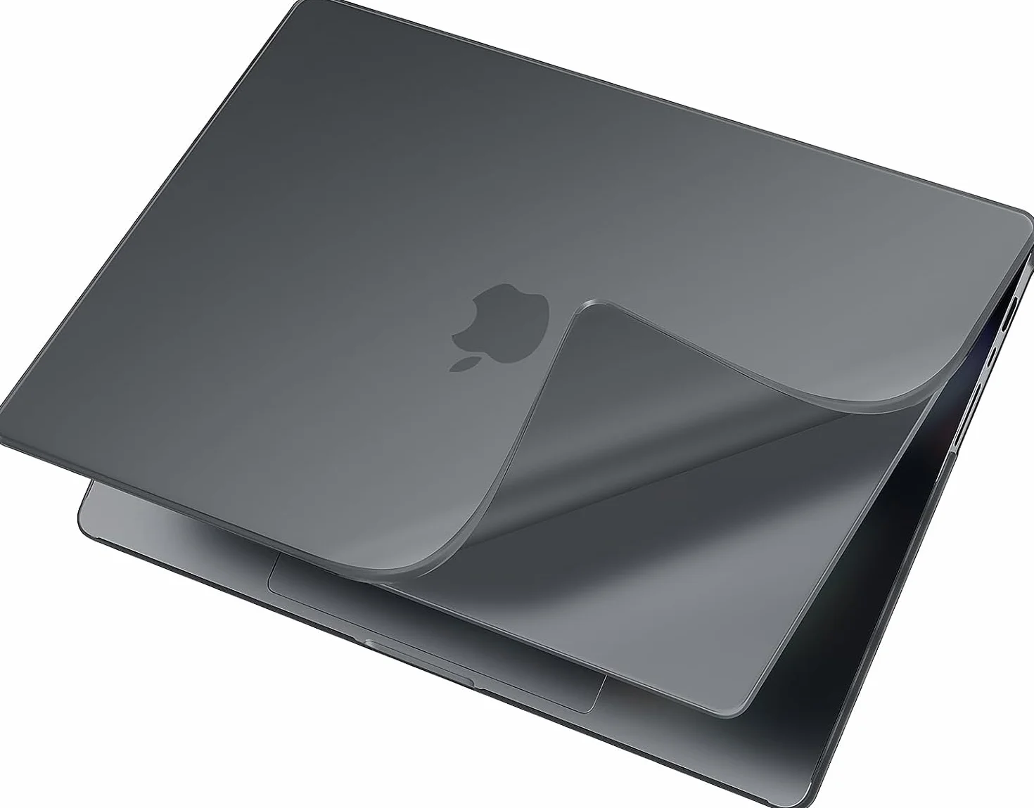 Miękkie matowe etui PP do MacBook Pro 14 2024-2021 M4 M3 M2 M1 A3112 A3401 A3185 A2992 A2918 A2779 A2442, lekkie i idealne dopasowanie, plastikowa obudowa + klawiatura typu UE, matowa czerń