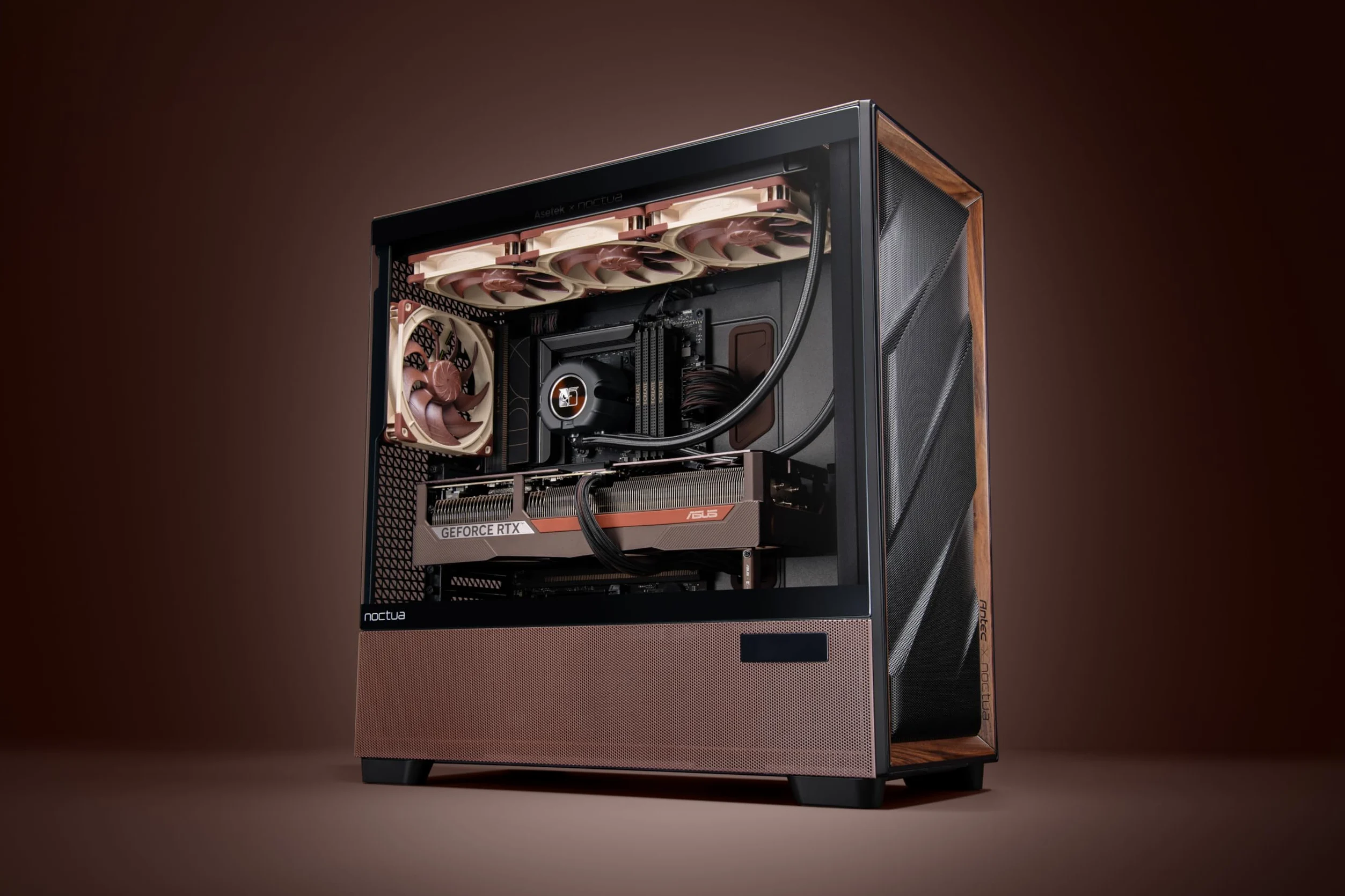 Noctua NL-LC1-42 420 mm Ciche Chłodzenie Cieczą Typu All-In-One (AIO) dla CPU AMD AM5 i Intel LGA1851/LGA1700 (Czarny, Brązowy, Beżowy)
