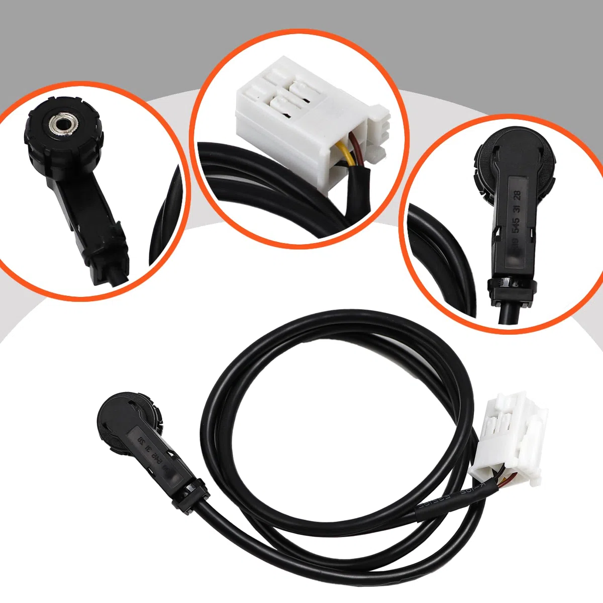Kabel wejściowy do radia Aux do klasy C W203 S203 CL203 CLK W209 C209 A209 Aux wejście radiowe kabel wiązka przewodów A2034401808