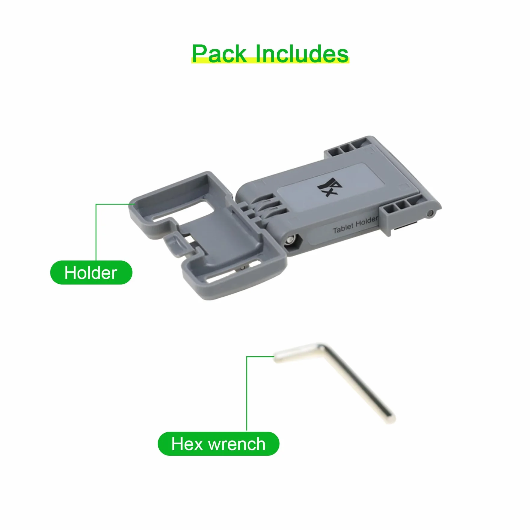 Uchwyt na tablet 7,9-111 cali do DJI RC-N3 N2 N1 N1C pilot zdalnego sterowania (Neo, Air 3S/3/2/2S, Mavic 3/3 Classic, Mini 4K/2/2 SE, Mini 3/4 Pro dron) (szary)
