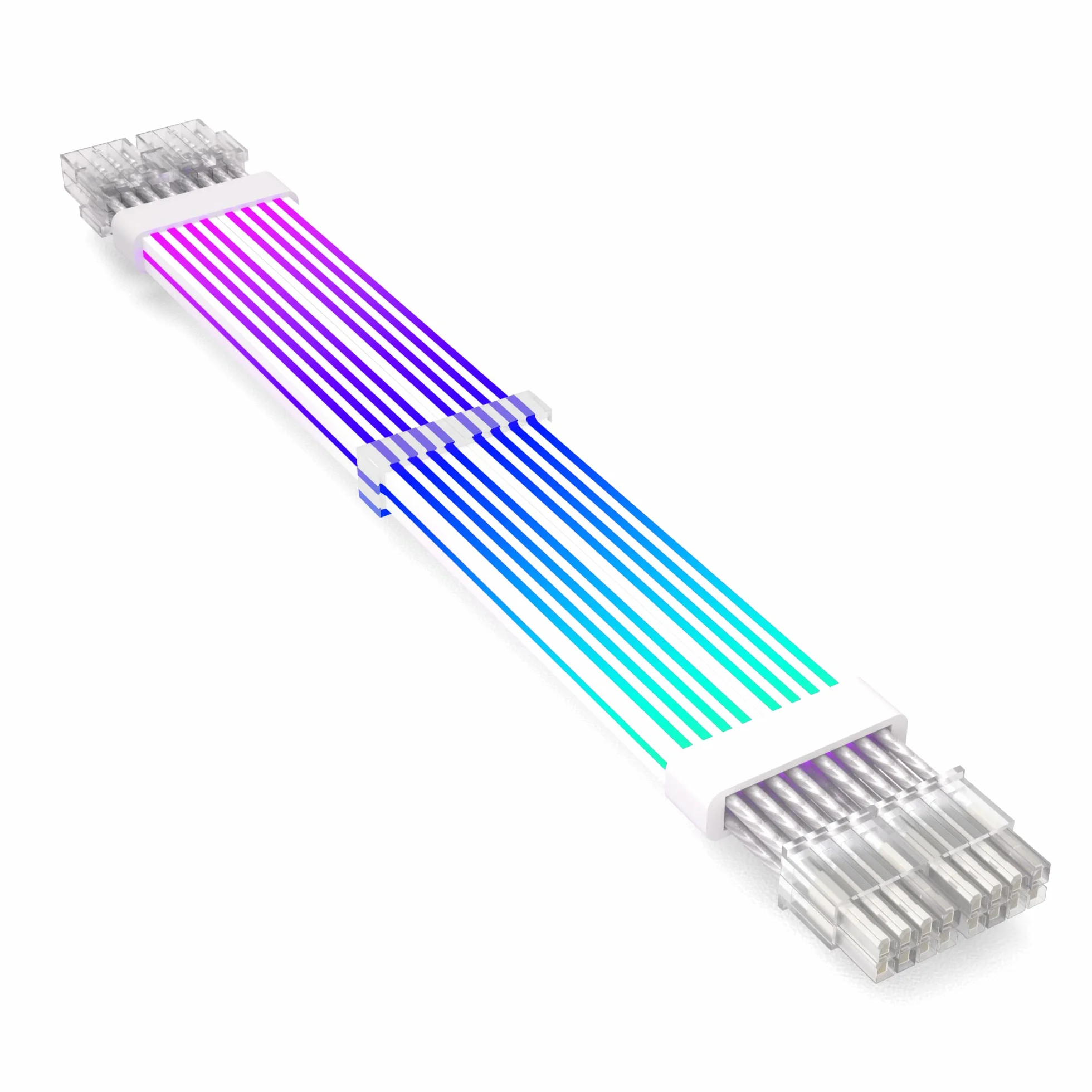 Sirlyr Kable ARGB PC, 2 x 8-pinowe podkaszarki, zasilacz karty graficznej PC, kabel GPU 5 V, 3-pinowy synchronizacja RGB