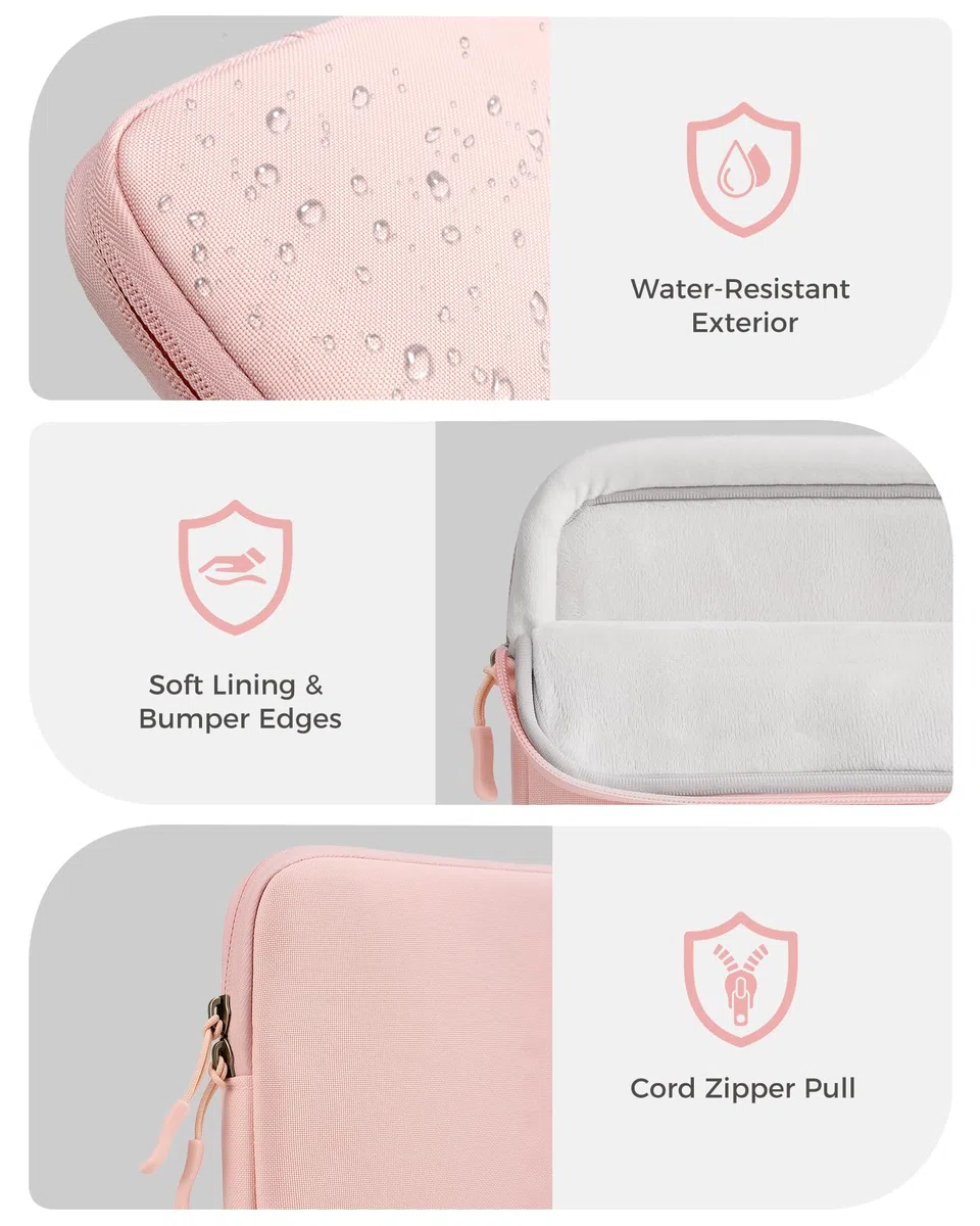 ProCase Pokrowiec na laptopa MacBook Neo 33.0 cm 2026 (model A3404, A18 Pro), etui ochronne z miękką podszewką, wąski rękaw podróżny z kieszenią na akcesoria, dopasowany do MacBooka Neo 33.0 cm