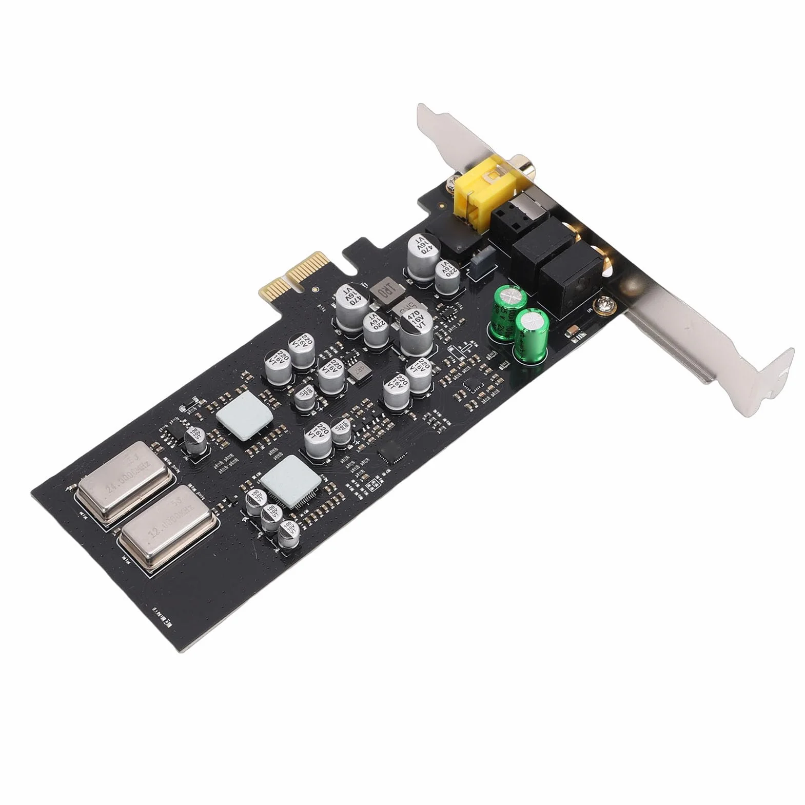 Sxhlseller Karta Dźwiękowa PCIE, Karta Dźwiękowa HiFi CM108AH z Przetwornikiem Cyfrowo-analogowym ES9018K2M, Optyczne Koncentryczne Wyjście Cyfrowe, kanał 7.1, 127 DB DNR, 24 Bity/96 KHz, dla/OS X/