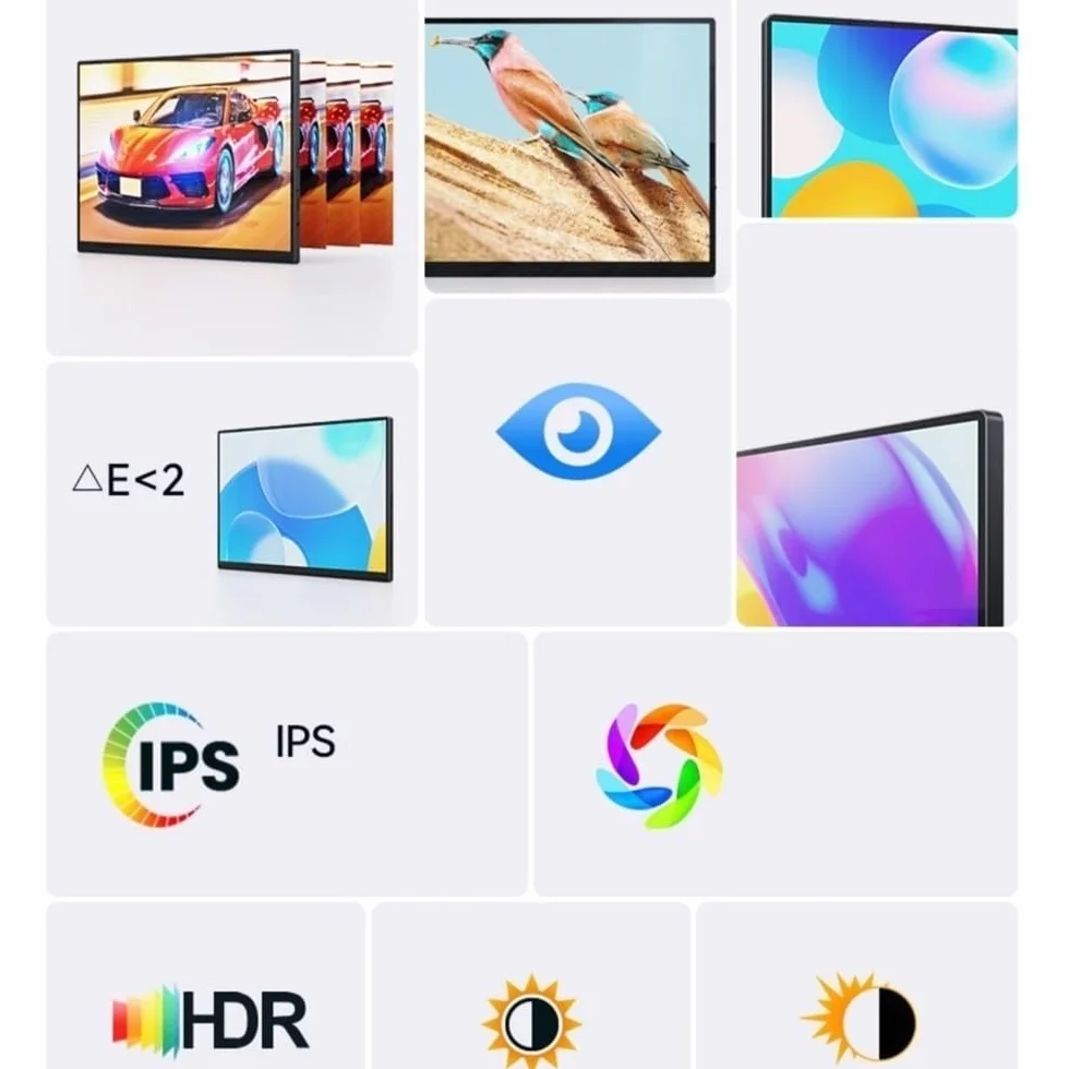Przenośny monitor do laptopa 3840 * 2400 100% SRGB 60Hz przenośny wyświetlacz mobilny konsola do gier zewnętrzny drugi ekran Przenośny monitor