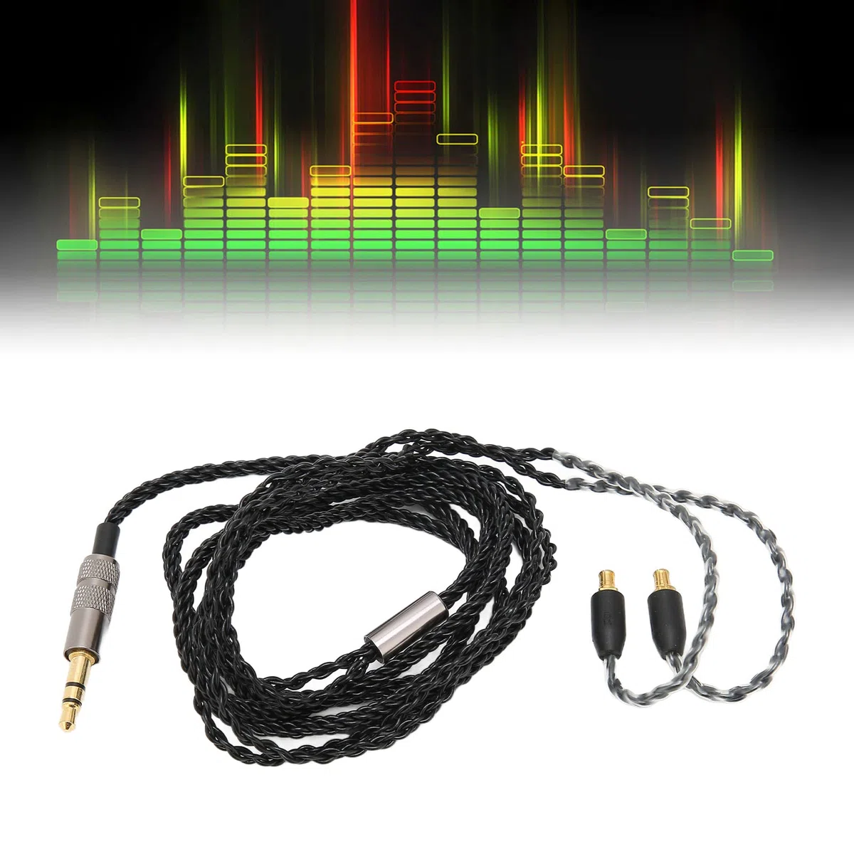 A2DC Jack Kabel do Słuchawek, 3.5mm Wymienny Kabel do Aktualizacji Słuchawek dla CKS1100 E40 E50 E70 LS200 LS300 LS400 CKR90 CKR100 LS50 LS70
