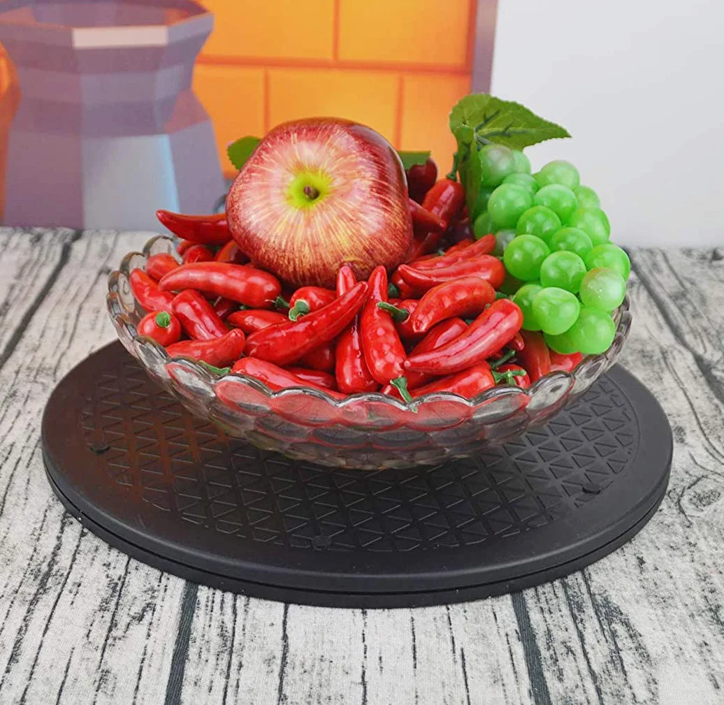 Wielofunkcyjny, wytrzymały, obracany o 360° obrotowy stojak gramofon ze stalowymi łożyskami kulkowymi do dużego ekranu telewizora komputera monitora Lazy Susan (30 cm)