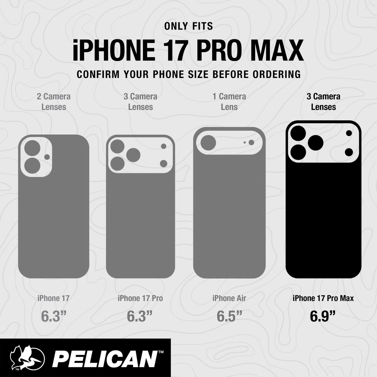 Pelican Shield etui na iPhone'a 17 Pro Max [kompatybilne z MagSafe] wytrzymałe etui na telefon z ochroną przed upadkiem klasy wojskowej 7,3 m – wytrzymałe etui na telefon z klipsem na pasek, etui do