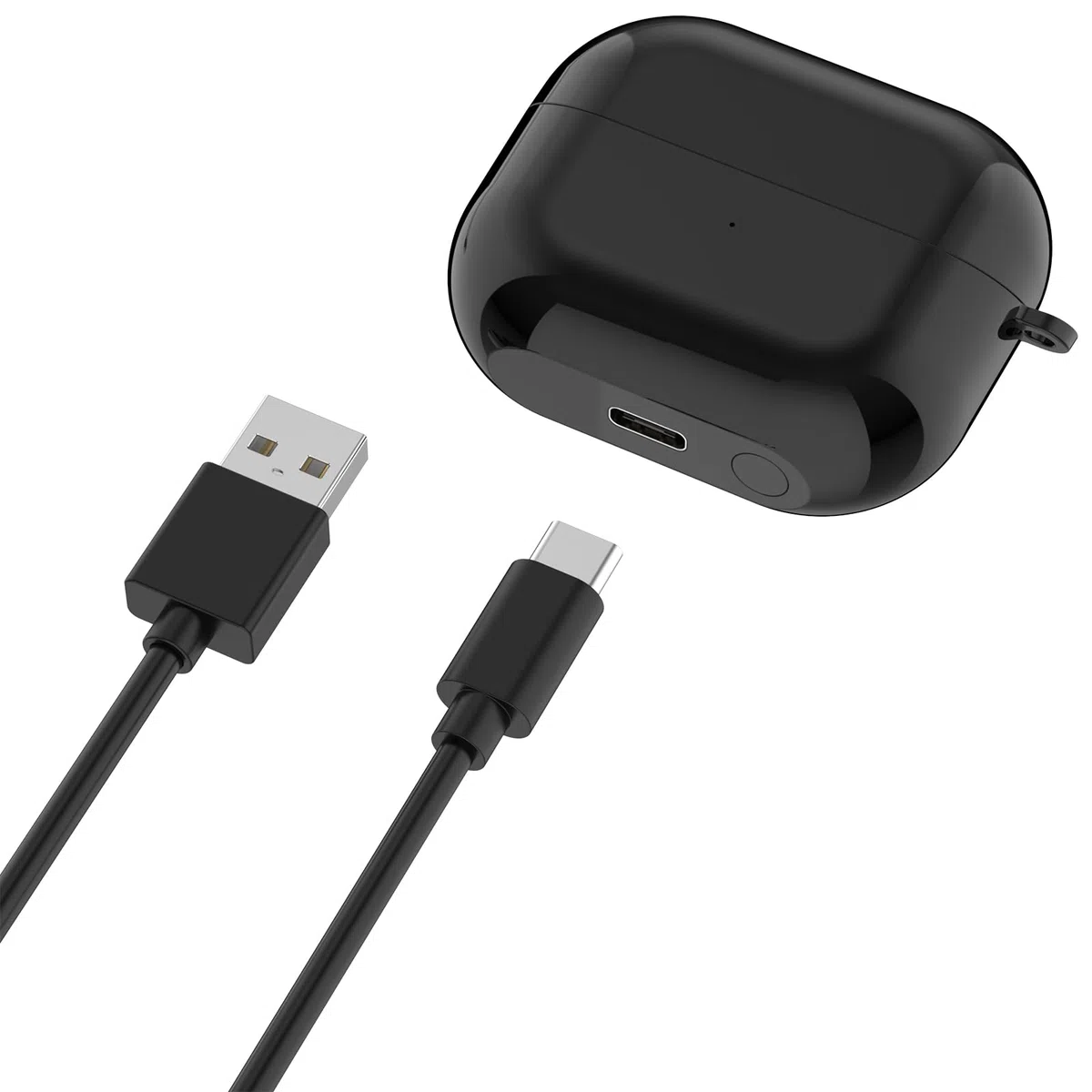 Etui ładujące zapasowe kompatybilne z Samsung Galaxy Buds 3 Pro - Pokrowiec ładujący - Uchwyt na słuchawki SM-R630 (czarny)