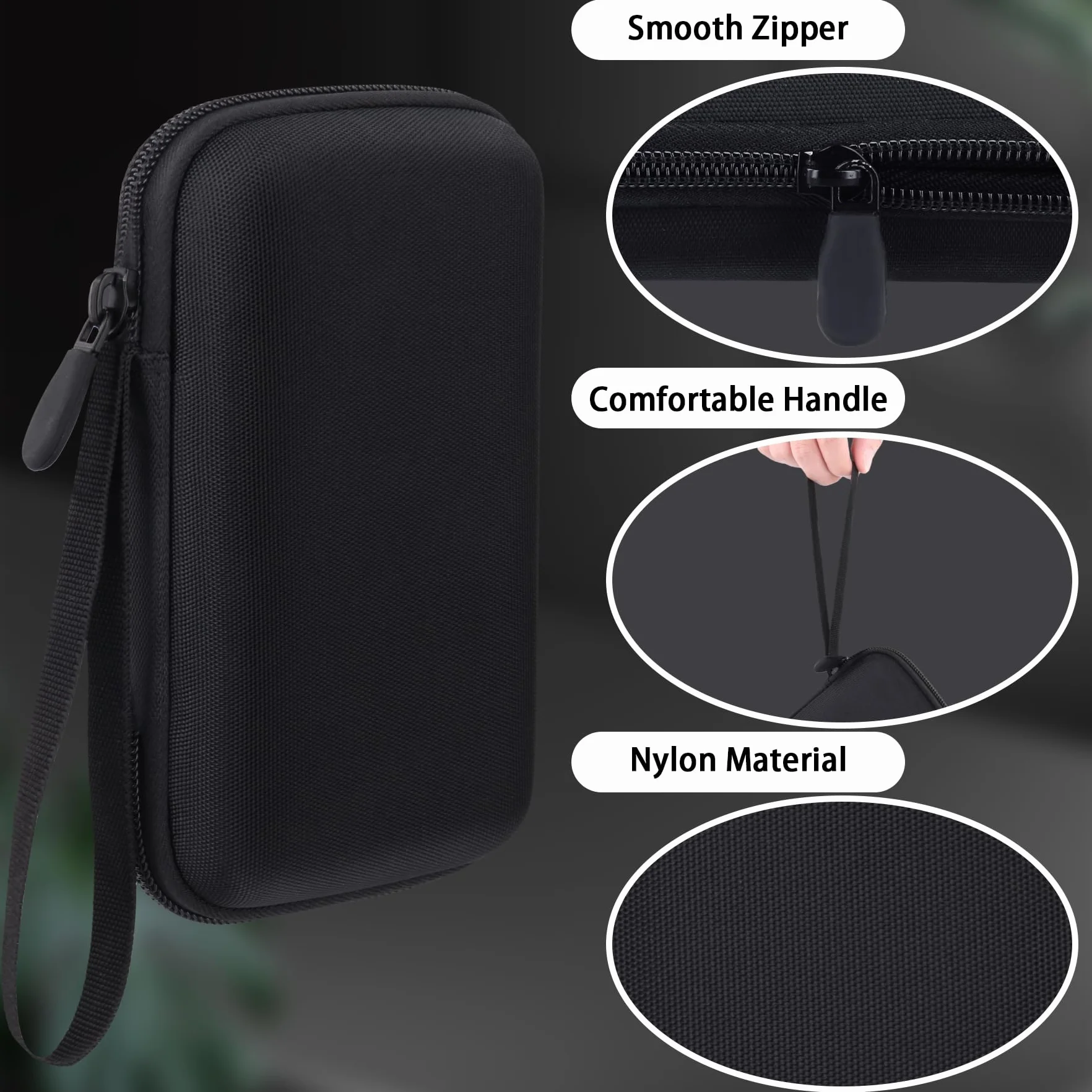 co2CREA Twarde etui podróżne do magnetycznego powerbanku Anker Zolo 5000 mAh 10000 mAh