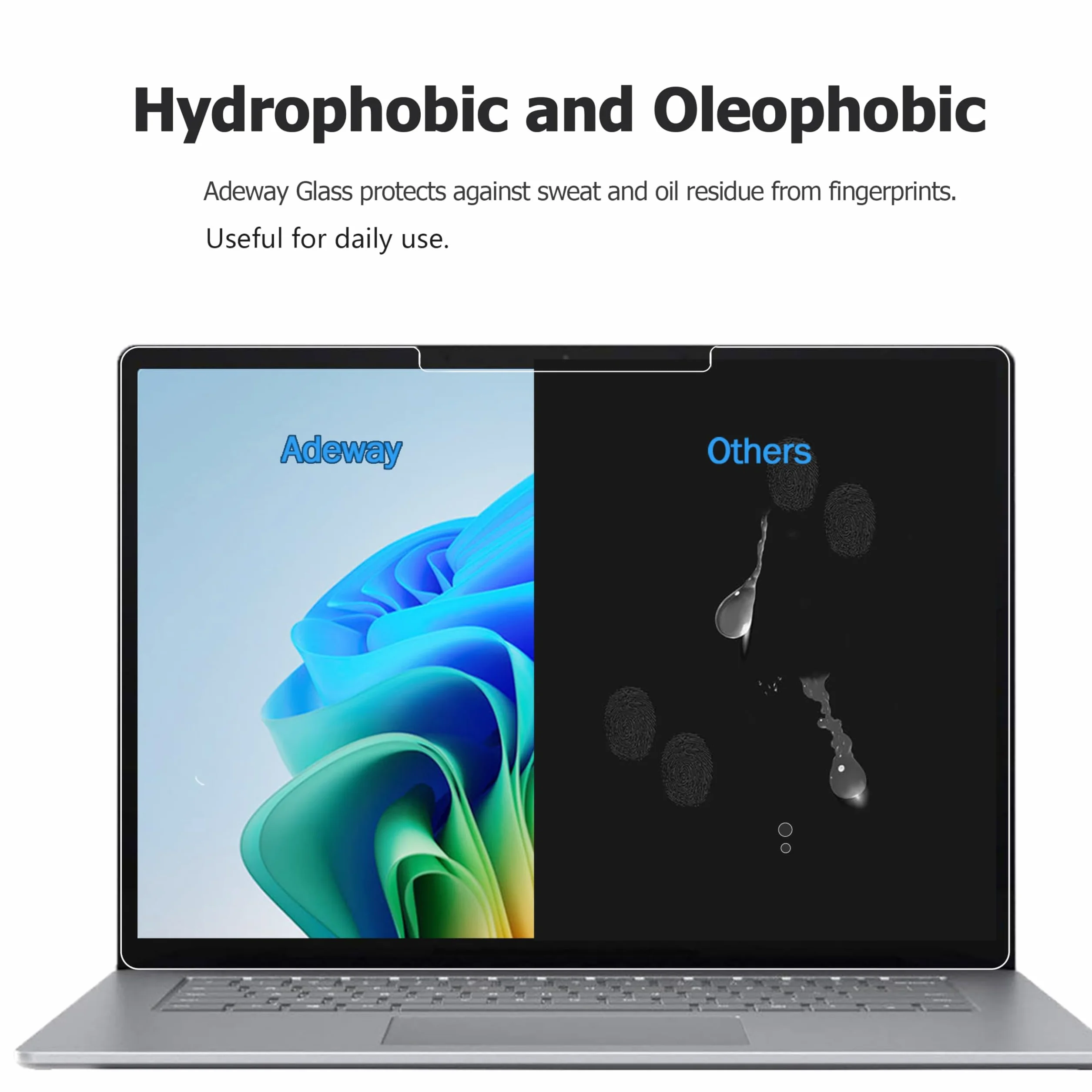 Adeway Ochraniacz ekranu do Microsoft Surface Laptop 7 szkło hartowane 13,8 cala
