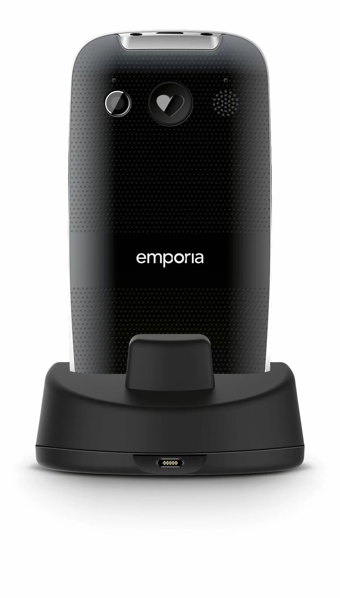 Emporia Euphoria V50_001 Telefon Komórkowy dla Seniorów, Czarny, Duże Przyciski