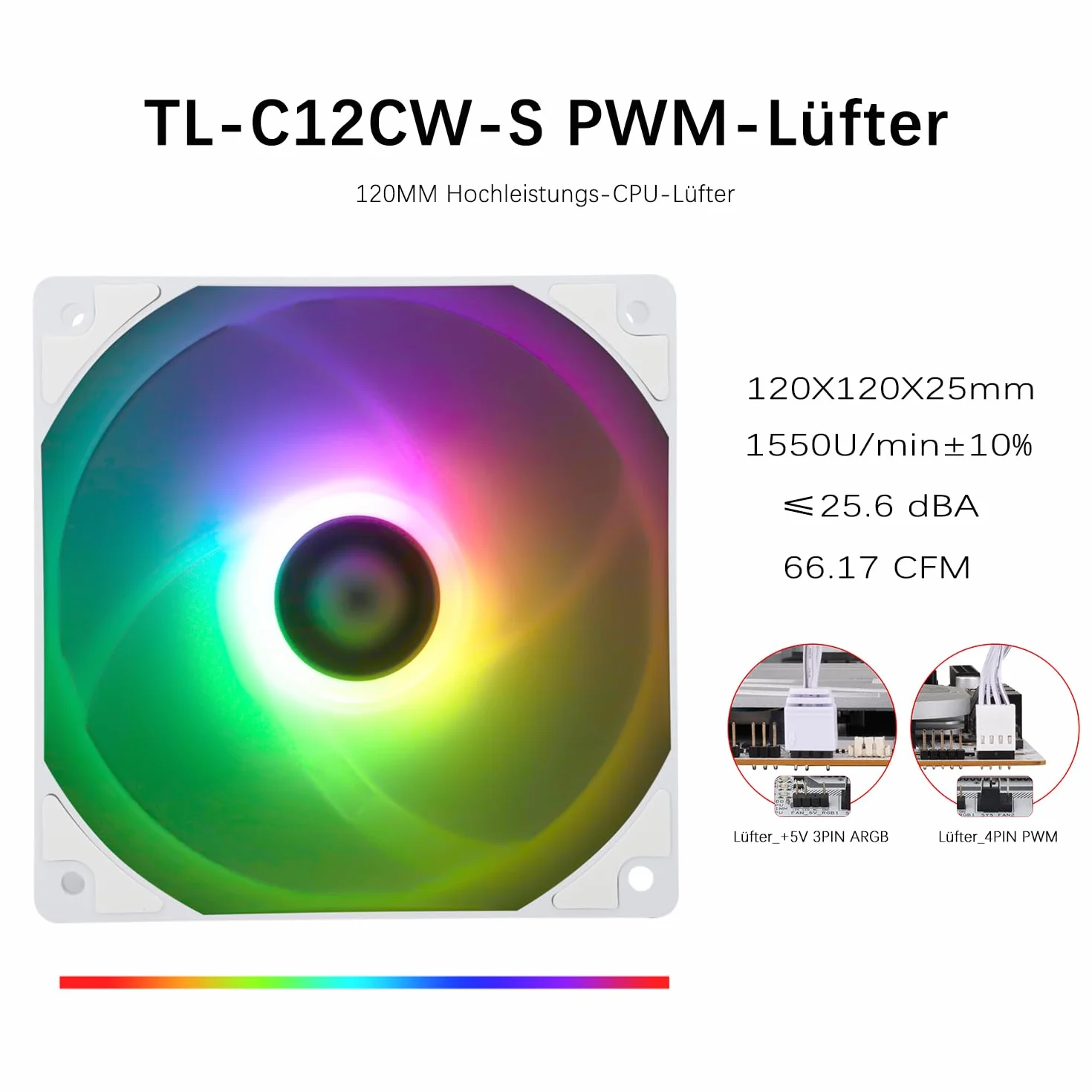 Thermalright Assassin King 120 SE White ARGB CPU Cooler 5 Heatpipes PWM 120mm AM4 AM5 LGA1851 1700 115x 1200 148mm