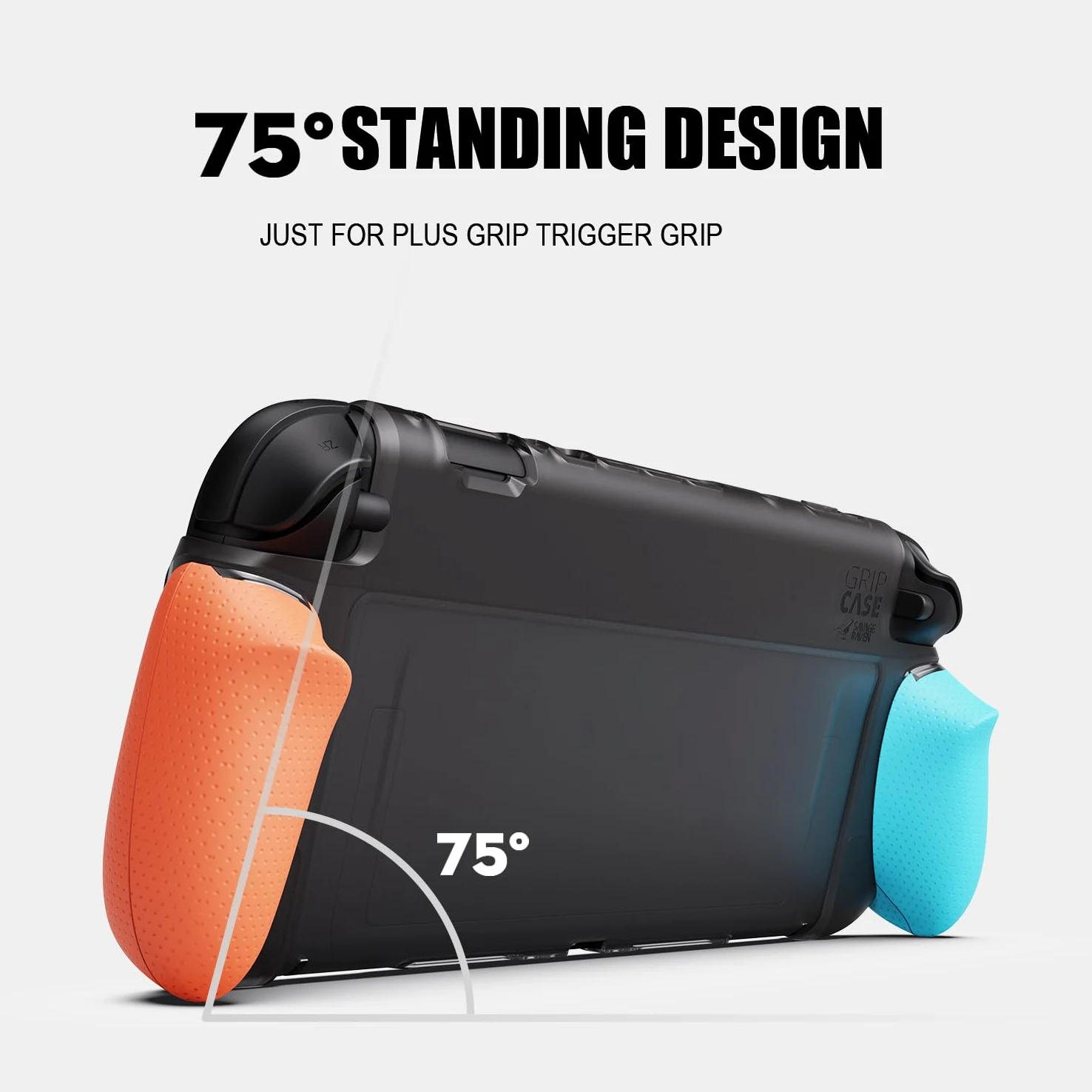 Savage Raven by Skull & Co. GripCase Bundle for Nintendo Switch 2: Dockable Soft Protective Case with Replaceable Grips [to fit All Hands Sizes], with Hard Shell Huge Storage Carrying Case, Black