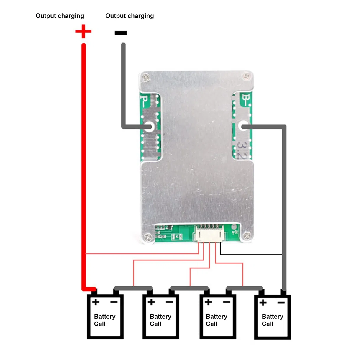 6X 4S 12 V 120 A płytka ochronna 3,2 V litowa ładowarka do akumulatora litowego, płyta ochronna z Power Battery Balance Board