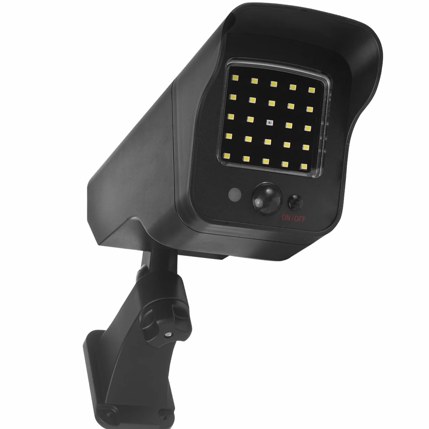 Maclean Atrapa Kamery SOL1803S Solarna Migająca Dioda LED Czujnik Ruchu Oświetlenie LED Naklejka w Zestawie