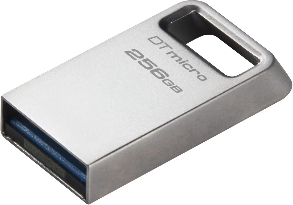 Kingston DataTraveler Micro USB Flash Drive 256 GB 200 MB/s Metal USB 3.2 Gen 1 - DTMC3G2/256GB