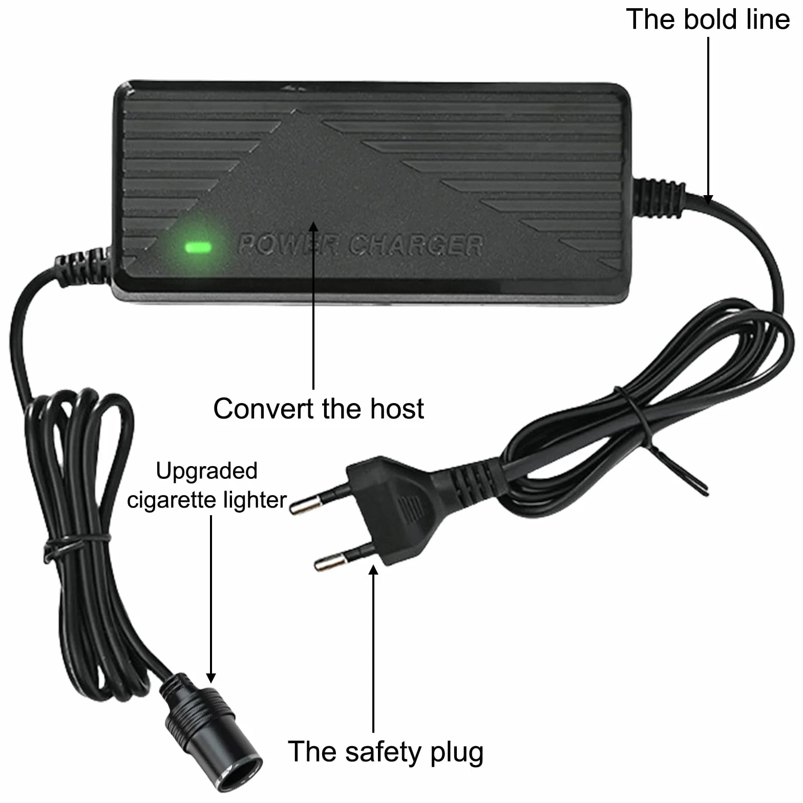 Przetwornica napięcia 230 V na 12 V 15 A 180 W adapter do gniazda zapalniczki samochodowy