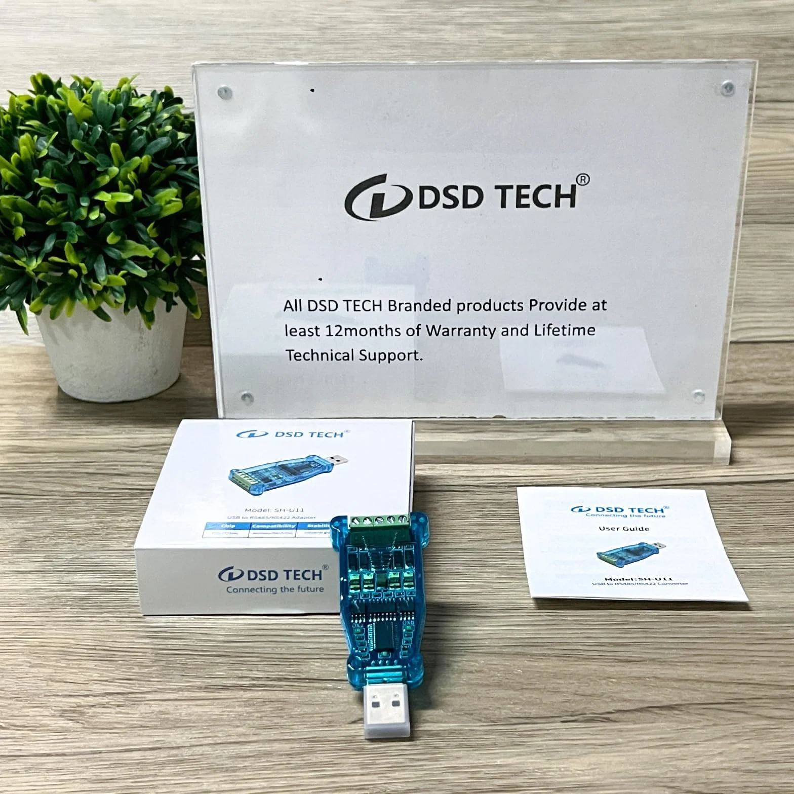 DSD TECH SH-U11 Konwerter USB na RS485 RS422 z układem FTDI FT232R Praca dla Modbus
