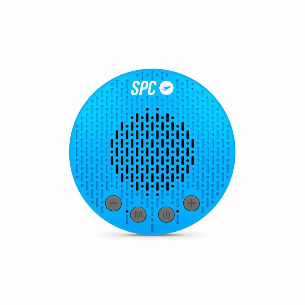 SPC Splash 2 Bezprzewodowy głośnik Bluetooth 5.0 do prysznica z przyssawką IPX5, radio FM, zestaw głośnomówiący, mikrofon, niebieski