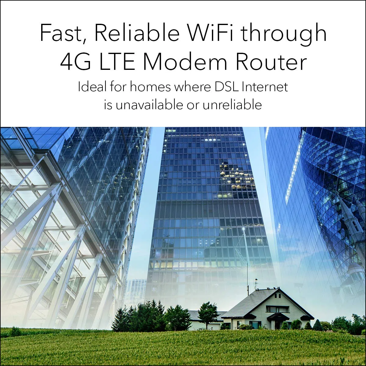 Netgear Orbi LBR20 4G LTE oraz Router WLAN z Kartą SIM, Pobieranie do 1200 Mbit/s, Zintegrowany Modem 4G LTE Cat18, AC2200 Trójzakresowe WiFi