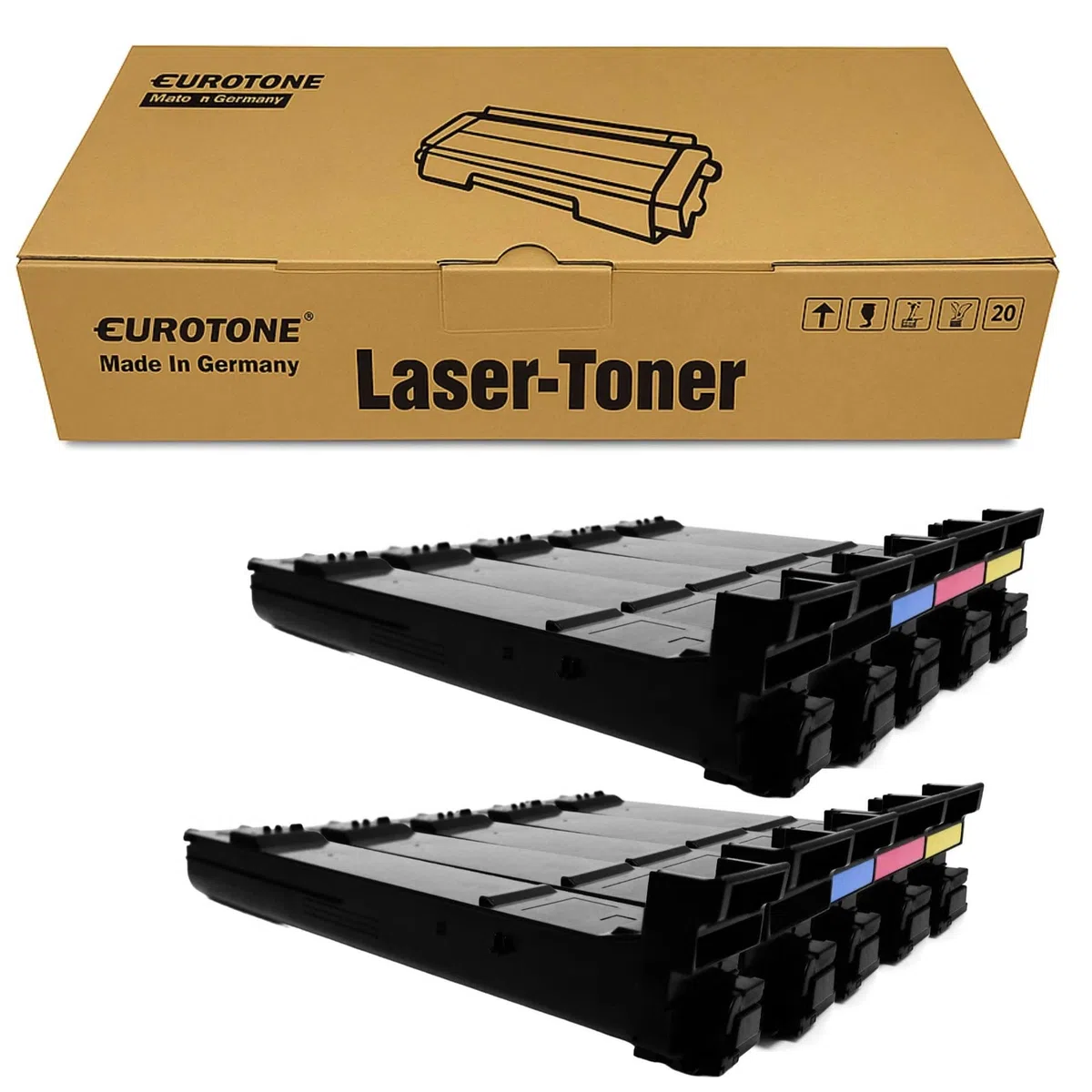 Eurotone 10x toner kompatybilny z Konica Minolta Bizhub C 240 250 252 wie TN-210 TN210 Set