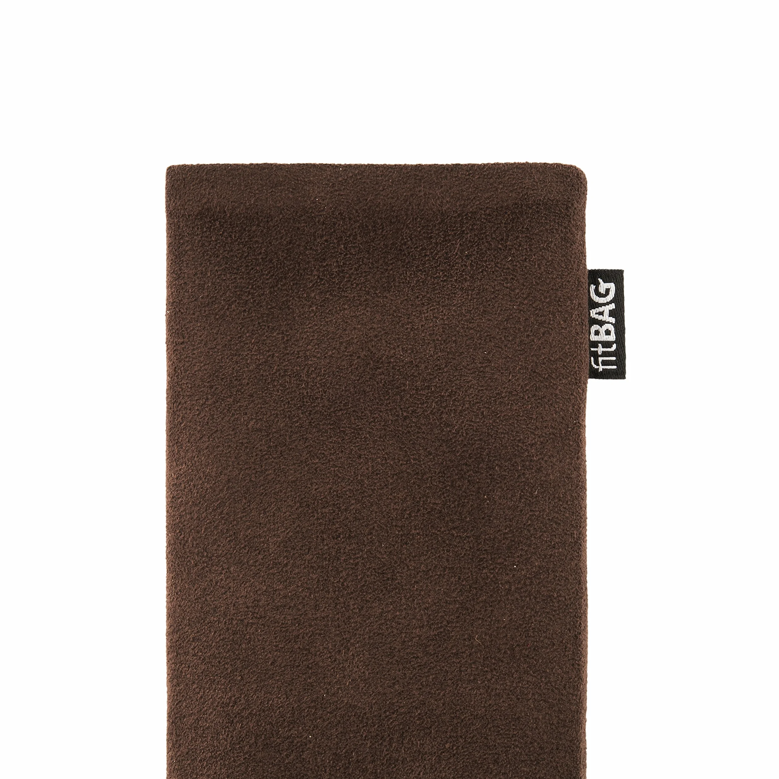 fitBAG Classic Brązowy Pokrowiec na Telefon Komórkowy do Onyx Boox Palma 2 Pro z Alcantary i Podszewką z Mikrofibry
