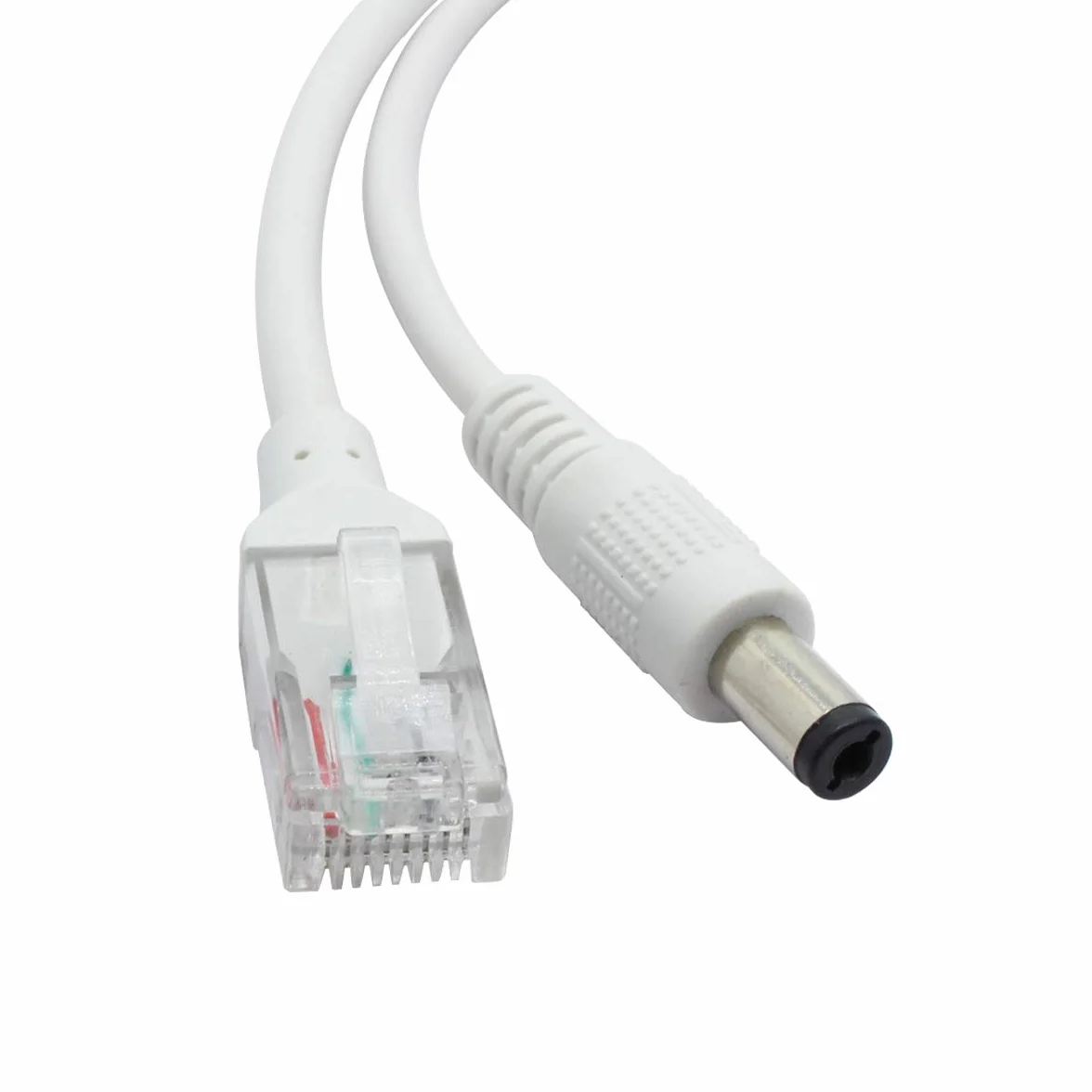 ANVISION 48 V do 12 V wodoodporny rozdzielacz PoE, zgodny z IEEE 802.3af, do kamery IP AP Voip Phone i więcej, biały