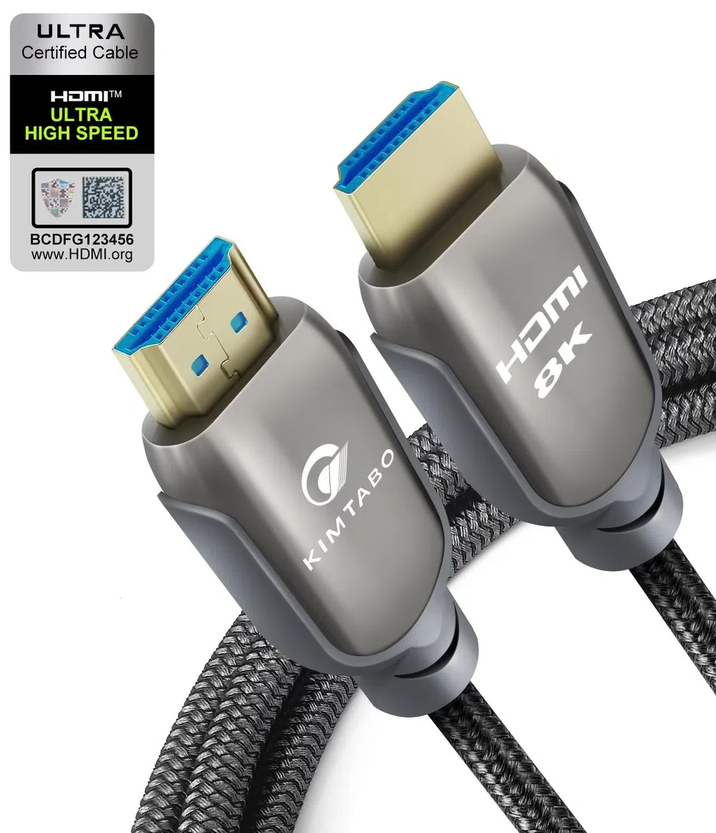 Kabel HDMI 2.1, 4,6 m, 48 Gb/s, kabel HDMI o ultra wysokiej prędkości, 4K HD 120 Hz 144 Hz, 2K, 240 Hz, kabel HDMI, eARC HDCP 2.2 i 2.3 HDR 10+, Dolby, kompatybilny z PS5/Xbox Series x/Apple