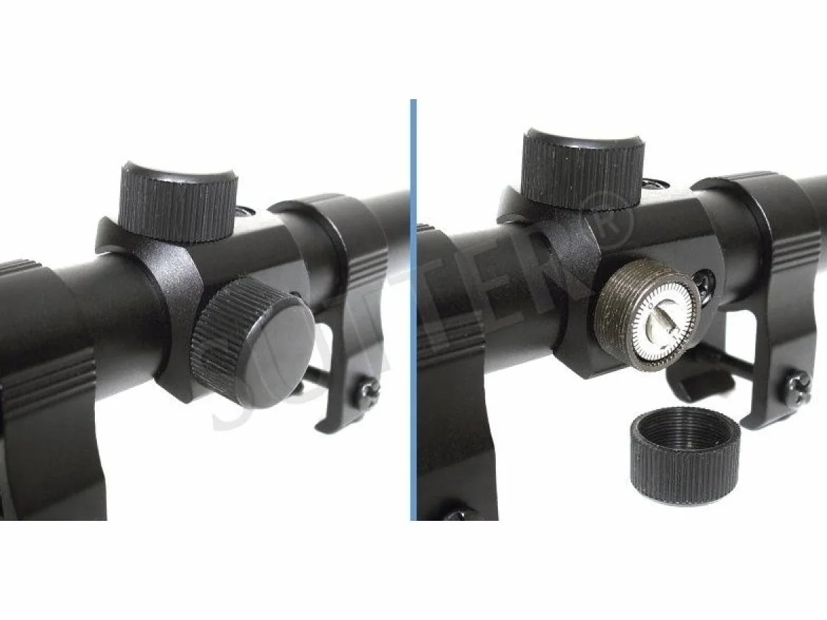 Luneta celownicza 3-7 x 20 Duplex z montażem 11 mm - do małego kalibru, wiatrówki i pistoletu pneumatycznego - celownik / nowy model 2018