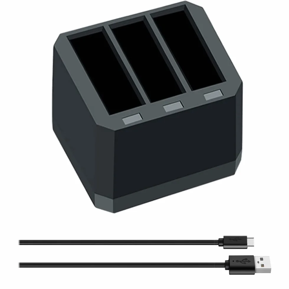 XITAIAN 3 baterie do wielokrotnego ładowania do DJI Osmo Action 1. bateria 1300 mAh, kanał USB, ładowarka do DJI Osmo Action 1 generacji akcesoria do aparatu fotograficznego