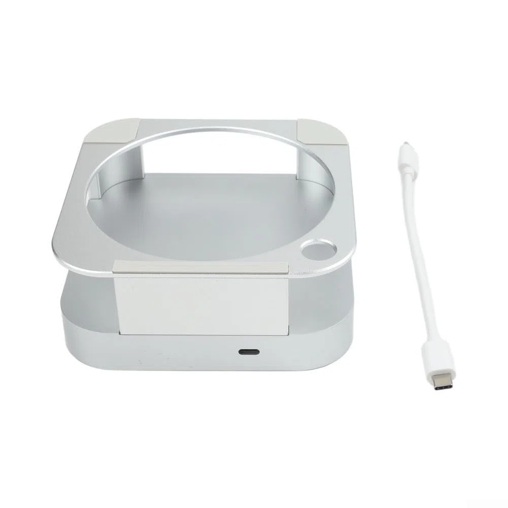 Stacja dokująca do komputera Mac do mini aluminium uchwyt pionowy USB 3.0 szybkie ładowanie, oszczędność miejsca, srebrna